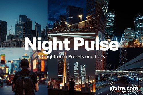 20 Night Pulse LUTs & Lightroom Presets UTL62AD
