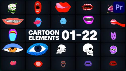 Videohive - Cartoon Elements for Premiere Pro - 47674993