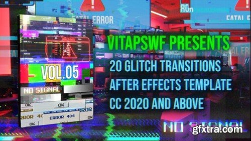 Videohive Glitch Transitions Vol. 05 47707957