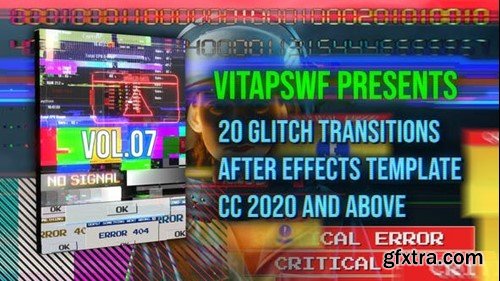 Videohive Glitch Transitions Vol. 07 47708031