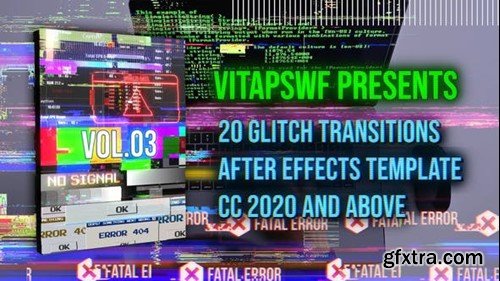 Videohive Glitch Transitions Vol. 03 47707936