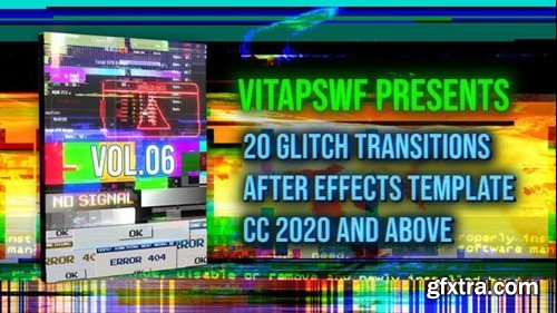 Videohive Glitch Transitions Vol. 06 47708006