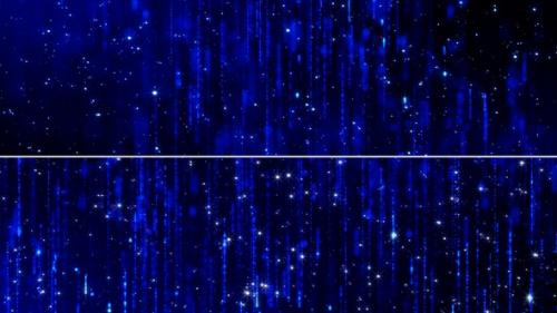 Videohive - Abstract Elegant Blue Line Rain Particles - 47645721