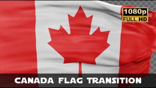 Videohive - Canada Flag Transition - 47690108