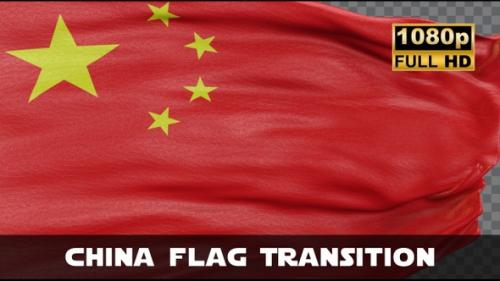 Videohive - China Flag Transition - 47690109
