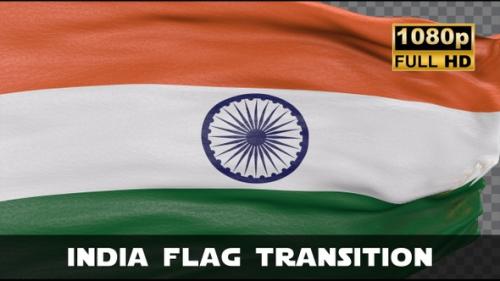 Videohive - India Flag Transition - 47690113