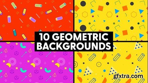 Videohive Geometric Backgrounds 47782459