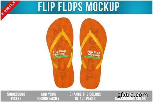 Flip Flops Mockup X2BV5P9