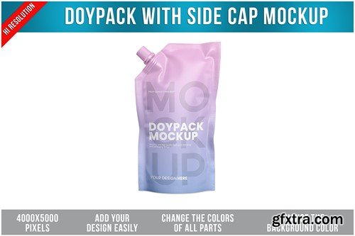 Doypack with Side Cap Mockup SYDFLDY