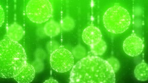 Videohive - Looping Christmas Ornaments Background - 47703708