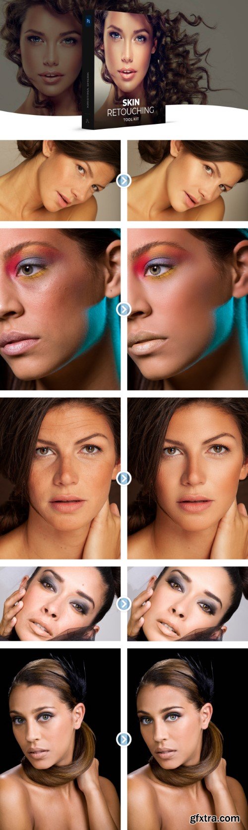 Skin Retouching Photoshop Toolkit - Kristina Sherk