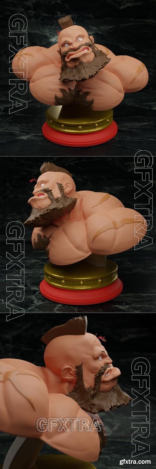 Zangief Bust - Street Fighter – 3D Print Model