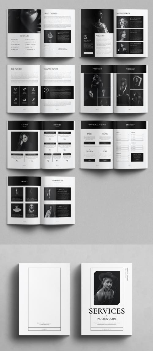 Services and Pricing Guide Layout Magazine Template 634971317