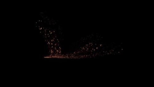 Videohive - Ground Impact Sparks 43 2K - 47754081