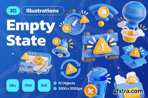 Empty State 3D Illustrations 7GDSLWH