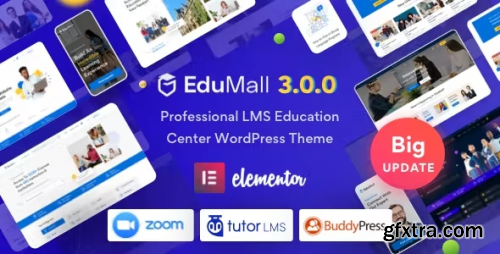 Themeforest - EduMall - Professional LMS Education Center WordPress Theme 29240444 v3.4.8 - Nulled