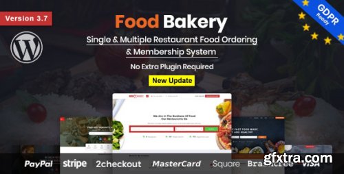 Themeforest - FoodBakery | Delivery Restaurant Directory WordPress Theme 18970331 v3.7 - Nulled