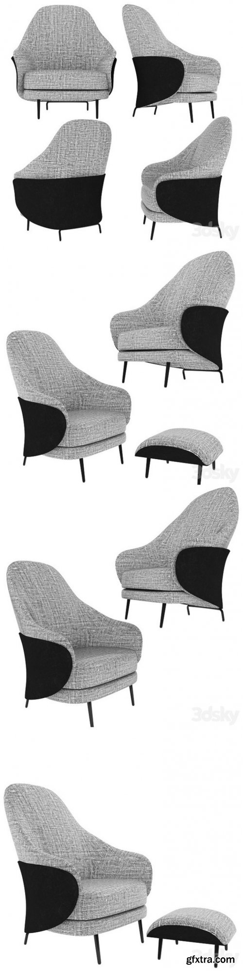 Minotti Angie GamFratesi design armchair