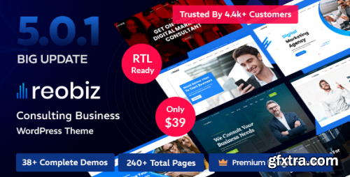 Themeforest - Reobiz - Consulting Business WordPress Theme 26702860 v5.0.1 - Nulled