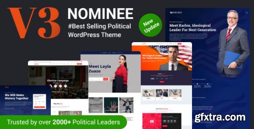 Themeforest - Nominee - Political WordPress Theme for Candidate/Political Leader 13913200 v3.8 - Nulled