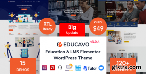 Themeforest - Educavo - Education WordPress Theme 28715006 v3.0.4 - Nulled