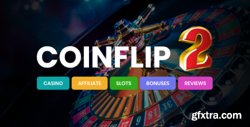 Themeforest - Coinflip - Casino Affiliate & Gambling WordPress Theme 26390520 v2.6 - Nulled
