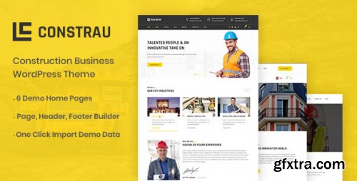 Themeforest - Constrau - Construction Business WordPress Theme 23995786 v1.2.7 - Nulled
