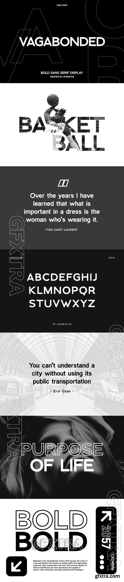 Vagabonded Sans Serif Display Font 6ZE43KP