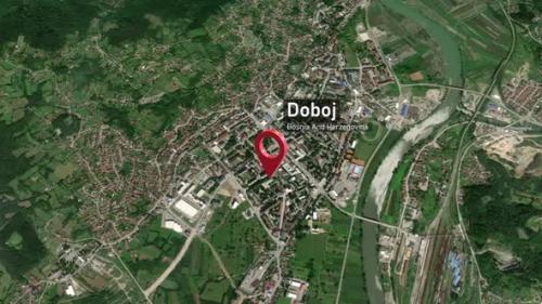 Videohive - Doboj City Map Zoom (Bosnia and Herzegovina) from Space to Earth - 47739366