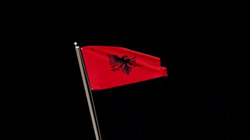 Videohive - Albania Flag Transition - 47745475