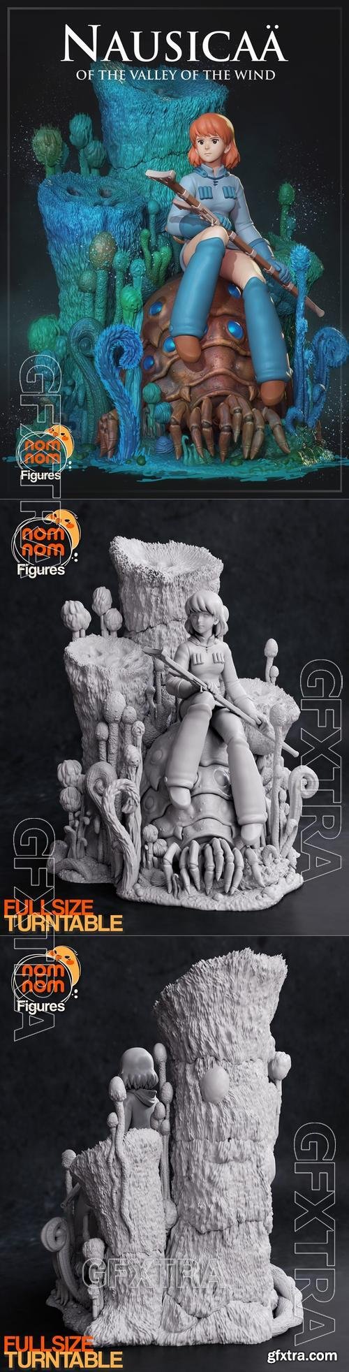 Nomnom Figures - Nausica form the Valley of the Wind – 3D Print Model