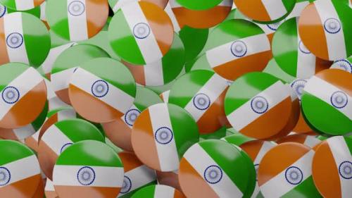 Videohive - India Pin Badge Transition - 47745496