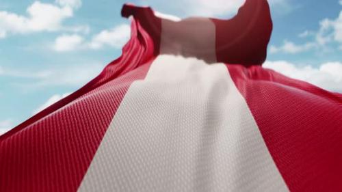 Videohive - Wavy Flag of Austria Blowing in the Wind in Slow Motion Waving Colorful Austrian Flag Symbol - 47745741