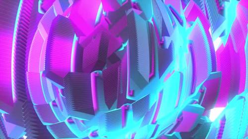 Videohive - Cybernetic Sphere Background 4K - 47740241