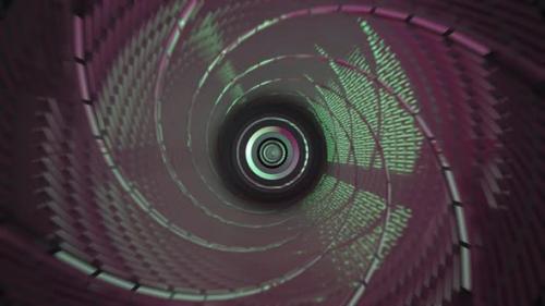 Videohive - Spaceship or Science Lab Animation Seamless Loop SciFi Corridor 3D Render - 47744621
