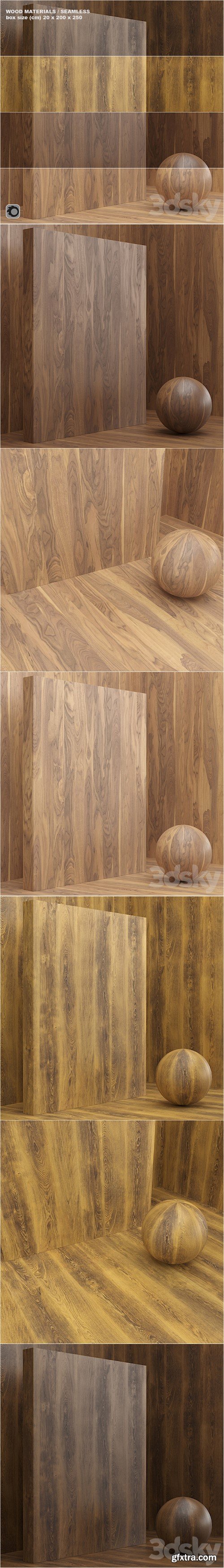 Material wood / veneer (seamless) - set 15