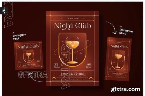 Elegant Night Club Flyer 8GZL4KM