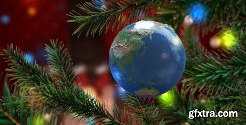 Videohive Christmas Earth Greeting 14051685