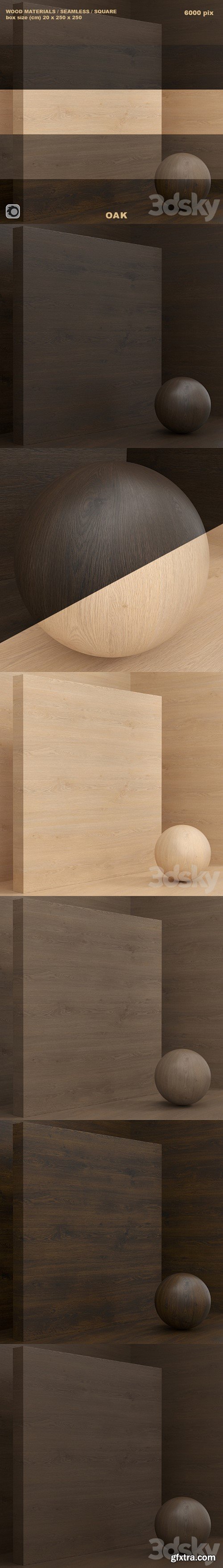 Material wood / oak (seamless) - set 55