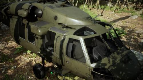 Videohive - Military Helicopter in Deep Jungle - 47787680