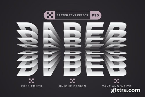 Paper Rustle - Editable Text Effect, Font Style 92UVURQ