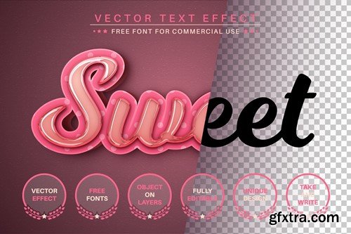 Sweet Cream - Editable Text Effect, Font Style QY7XPQ3