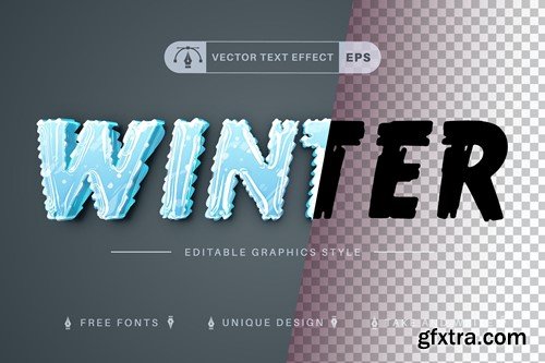 Winter - Edit Text Effect, Editable Font Style AVNBMCH