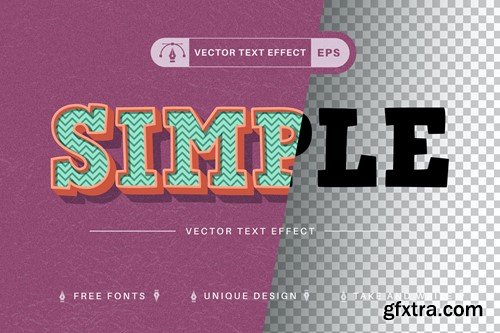 Retro - Editable Text Effect, Font Style SLT97Q8