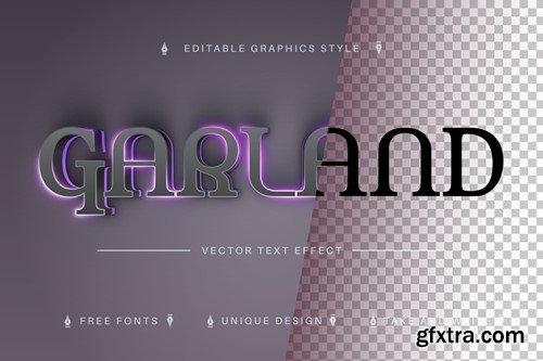 Garland - Editable Text Effect, Font Style 2V9FX73