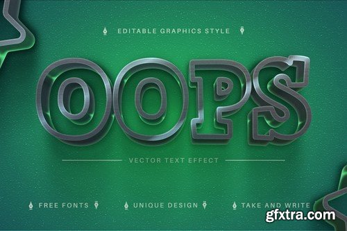 Stylish Green - Editable Text Effect, Font Style X3EUU6S