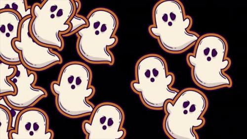 Videohive - Happy Halloween Ghost Transition On Alpha Channel 4K - 47767276