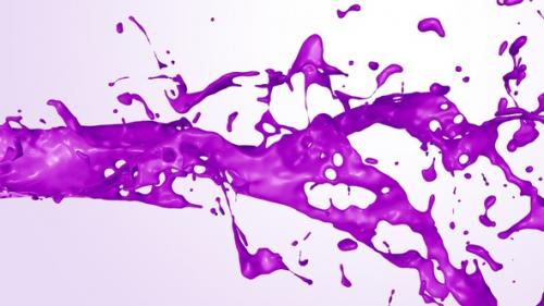 Videohive - Purple Paint Splash V3 - 47787511