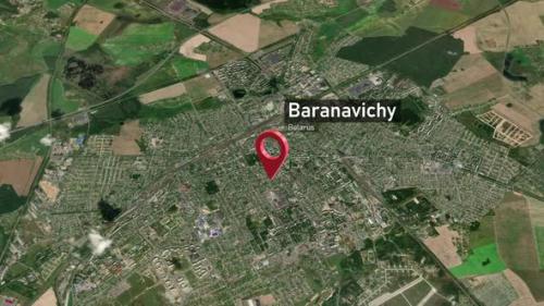 Videohive - Baranavichy City Map Zoom (Belarus) from Space to Earth - 47781696