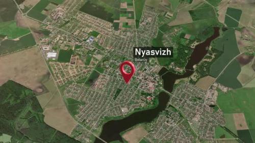 Videohive - Nyasvizh City Map Zoom (Belarus) from Space to Earth - 47781699